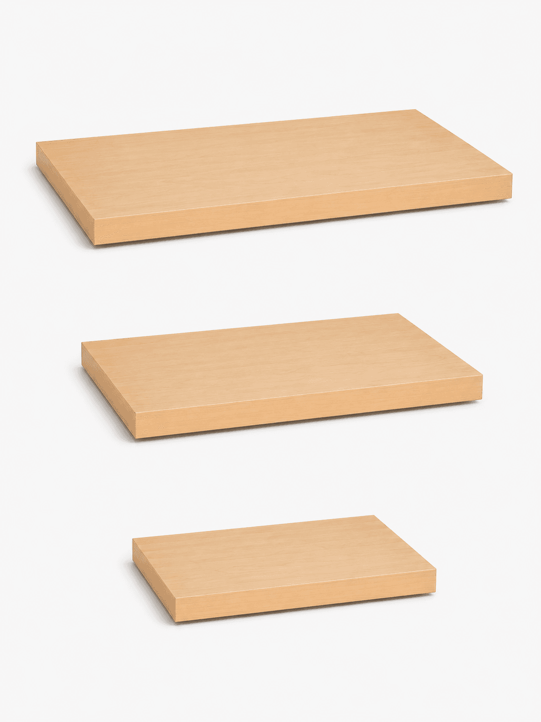 Prefinished custom wood panels for countertops